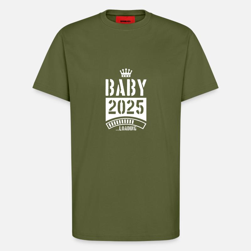 Baby 2025 Loading - T-Shirt - made by SPREAD - MOSS GREEN