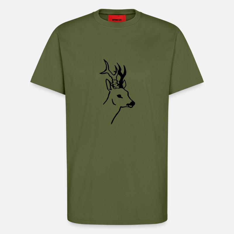 Rehbock - T-Shirt - made by SPREAD - MOSS GREEN