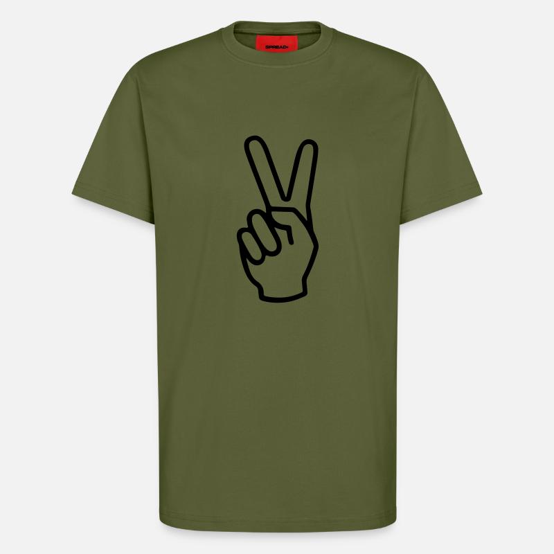 Victory Illustration - T-Shirt - made by SPREAD - MOSS GREEN