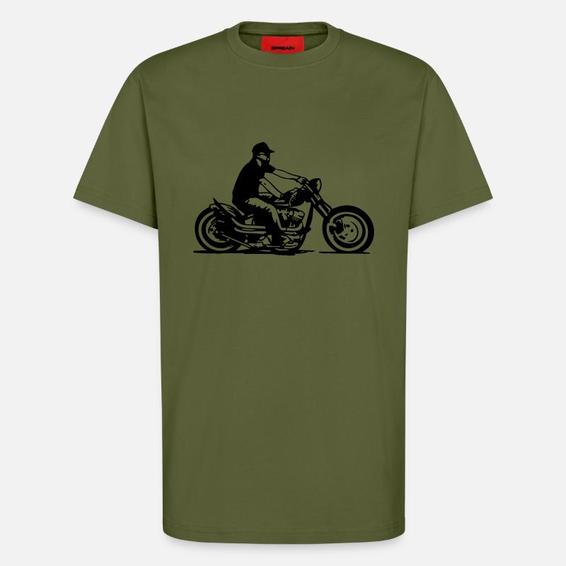Bobber ride - T-Shirt - made by SPREAD - MOSS GREEN