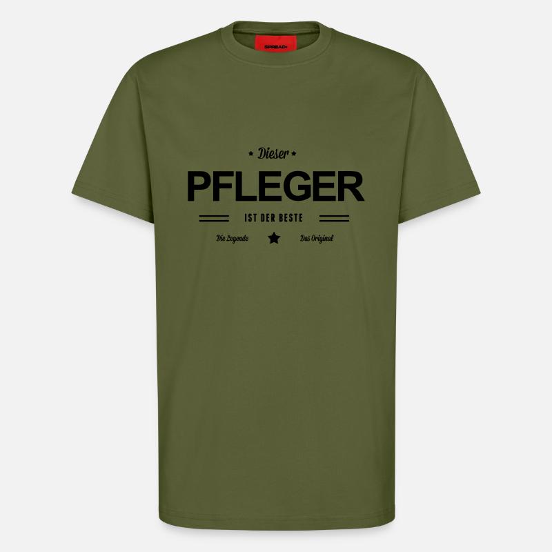 Bester Pfleger - T-Shirt - made by SPREAD - MOSS GREEN