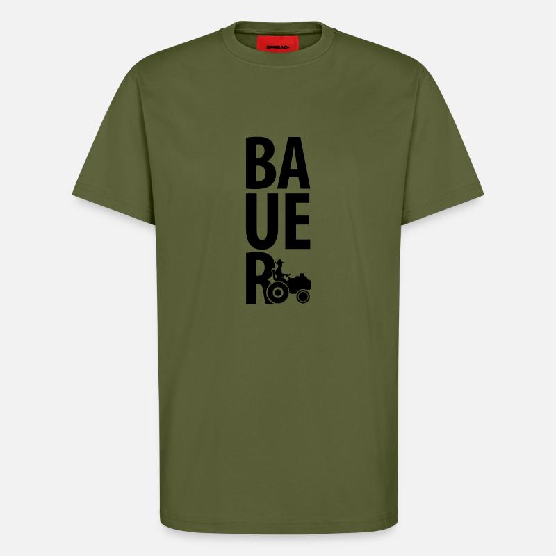 bauer_design_c1 - T-Shirt - made by SPREAD - MOSS GREEN