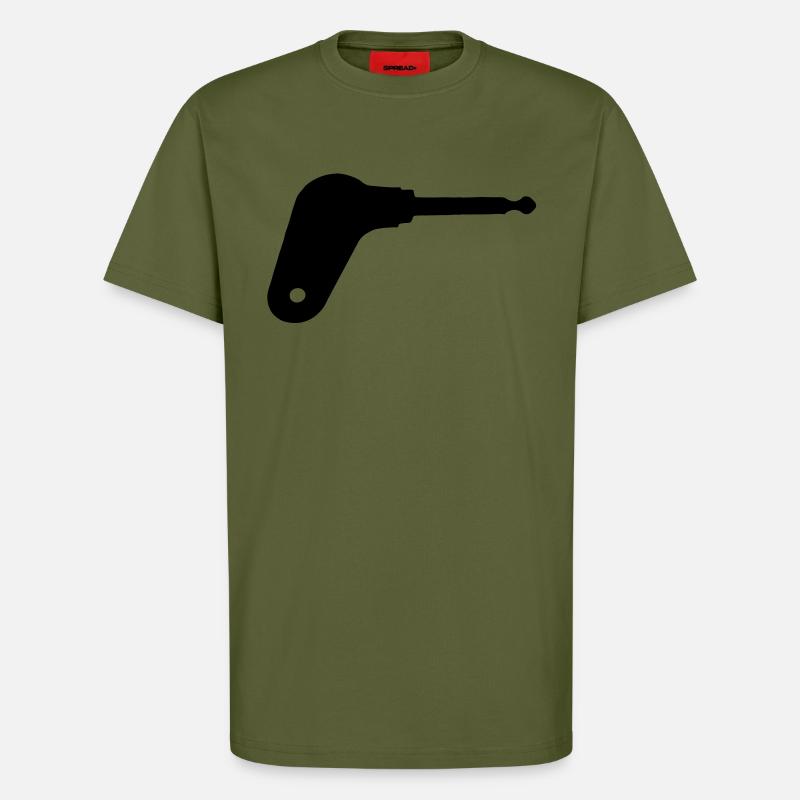 Clé de contact du tracteur oldtimer - T-shirt bio décontracté fabriqué en UE - MOSS GREEN