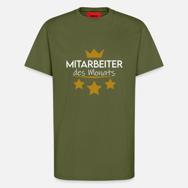 Mitarbeiter des Monats - T-Shirt - made by SPREAD - MOSS GREEN