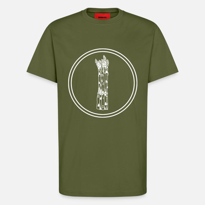 Spargel icon - T-Shirt - made by SPREAD - MOSS GREEN