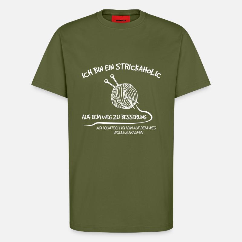 Stricken - T-Shirt - made by SPREAD - MOSS GREEN