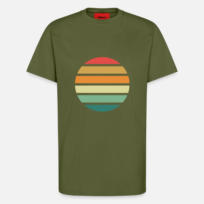 Geometric circle illustration - T-Shirt - made by SPREAD - MOSS GREEN