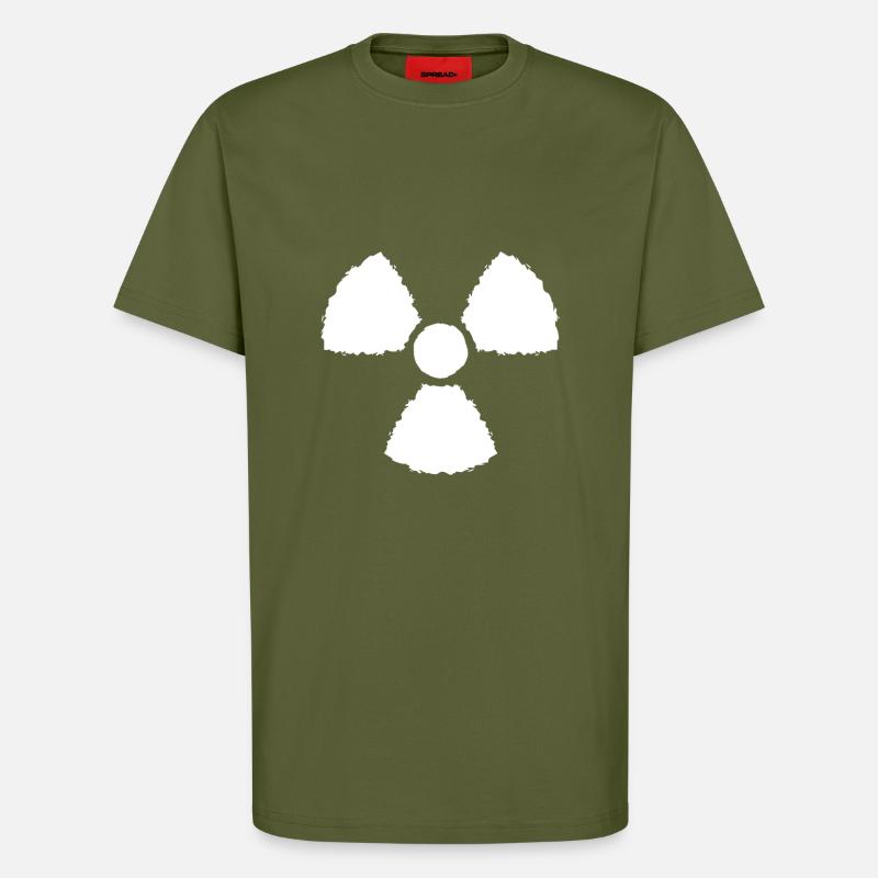 Nuklear Symbol Zeichen - T-Shirt - made by SPREAD - MOSS GREEN
