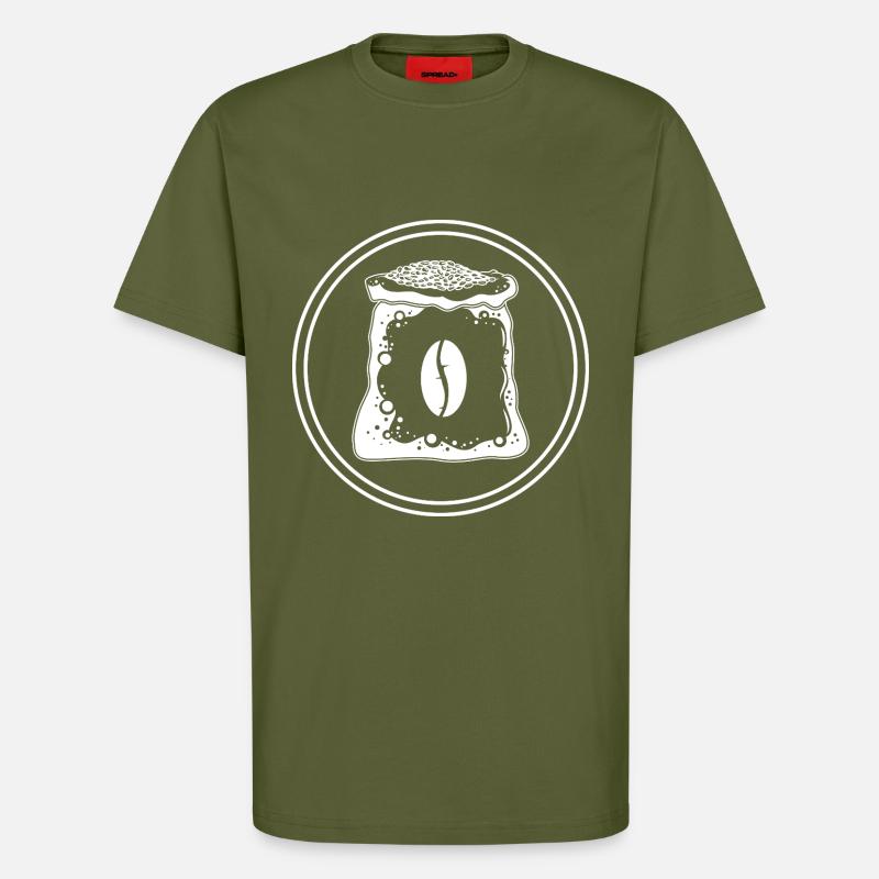 Coffee machine icon - T-Shirt - made by SPREAD - MOSS GREEN