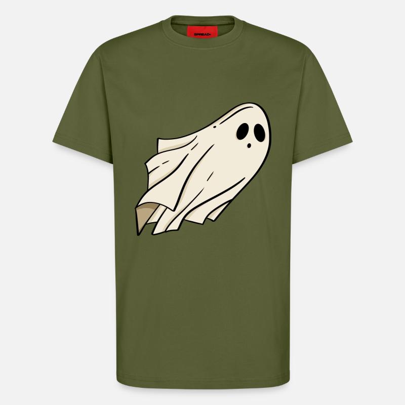Geist Halloween - T-Shirt - made by SPREAD - MOSS GREEN