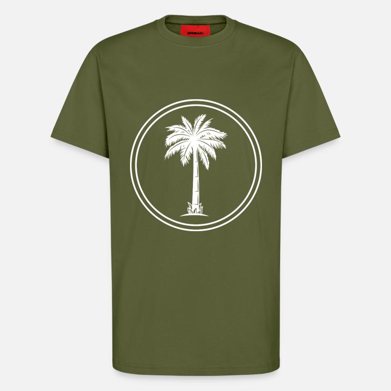 palme symbol - T-Shirt - made by SPREAD - MOSS GREEN
