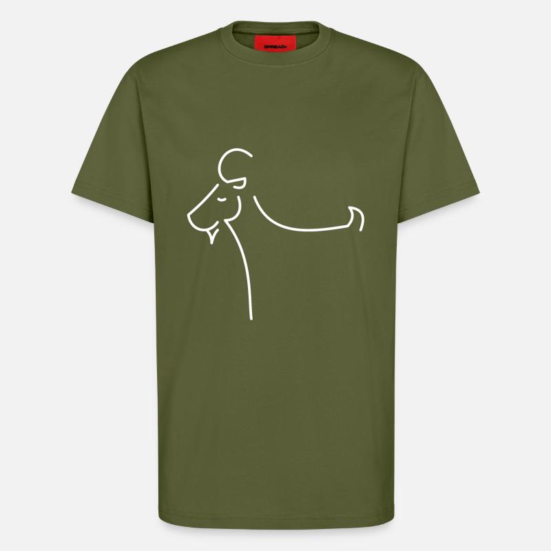 Ziege - T-Shirt - made by SPREAD - MOSS GREEN
