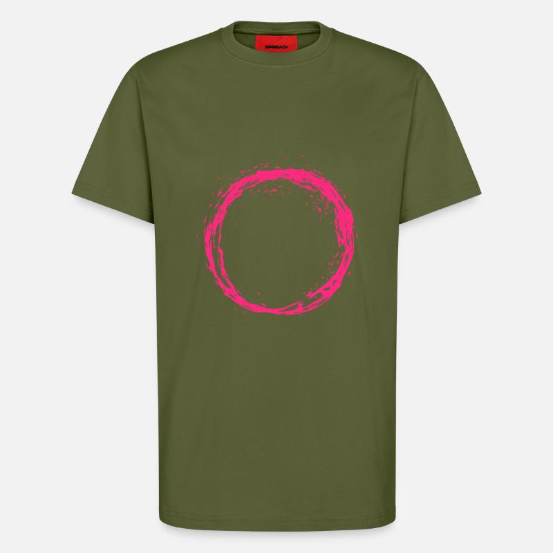 Kreis Rosa - T-Shirt - made by SPREAD - MOSS GREEN