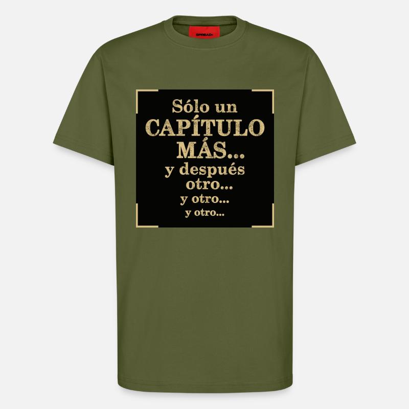 Just One More Chapter - T-Shirt - made by SPREAD - MOSS GREEN