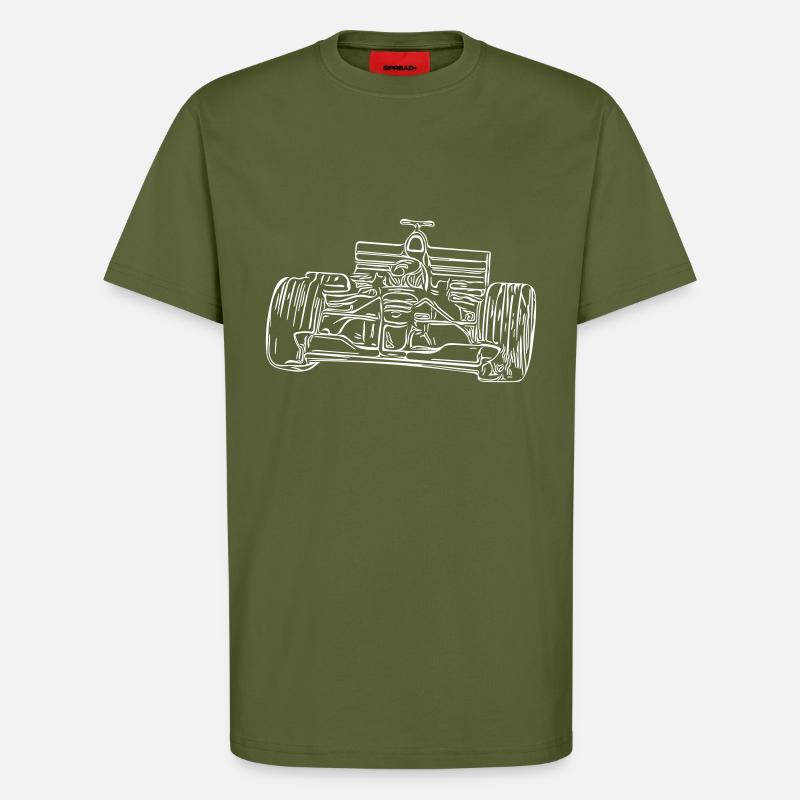 Rennwagen - T-Shirt - made by SPREAD - MOSS GREEN