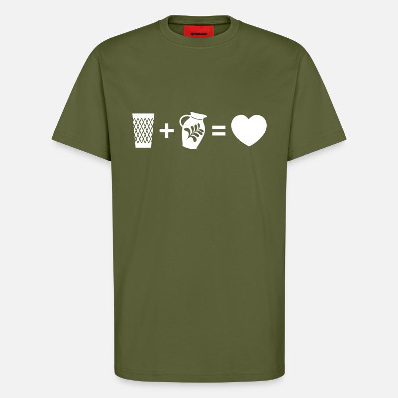 Apfelwein Formel - T-Shirt - made by SPREAD - MOSS GREEN