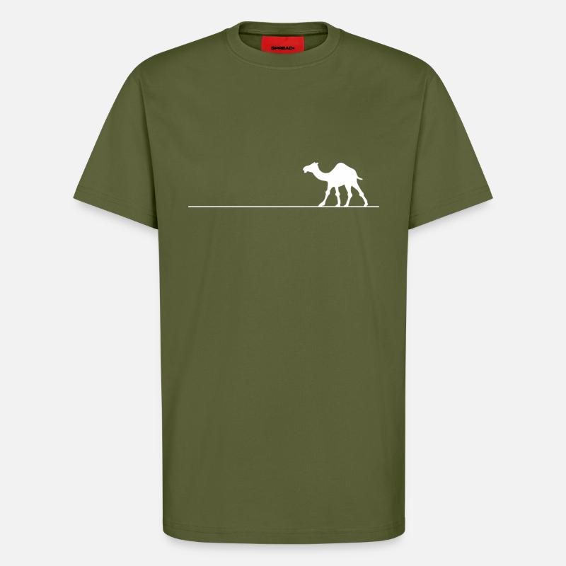 Kamel Linie - T-Shirt - made by SPREAD - MOSS GREEN