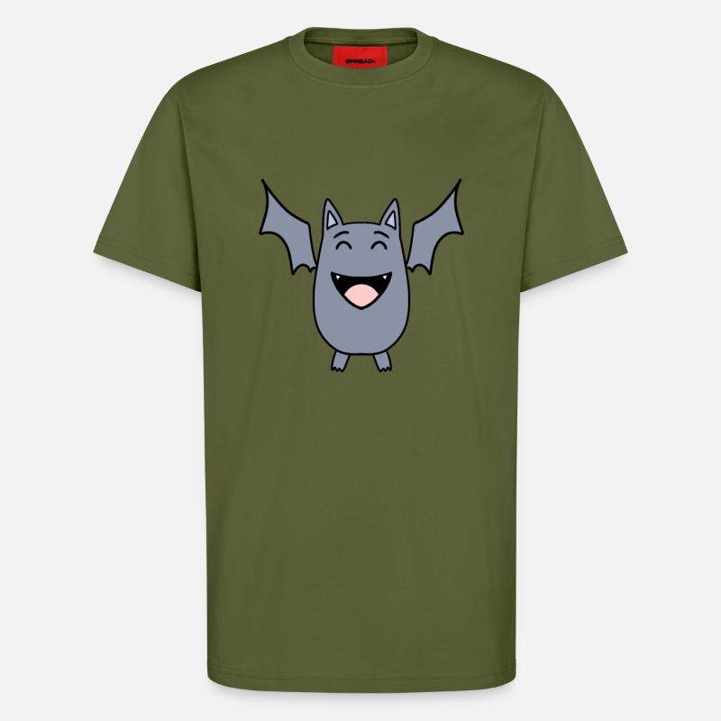 Fledermaus - T-Shirt - made by SPREAD - MOSS GREEN