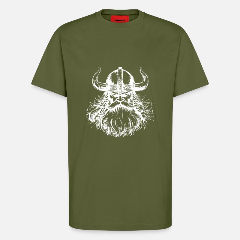 Wikinger Krieger - T-Shirt - made by SPREAD - MOSS GREEN