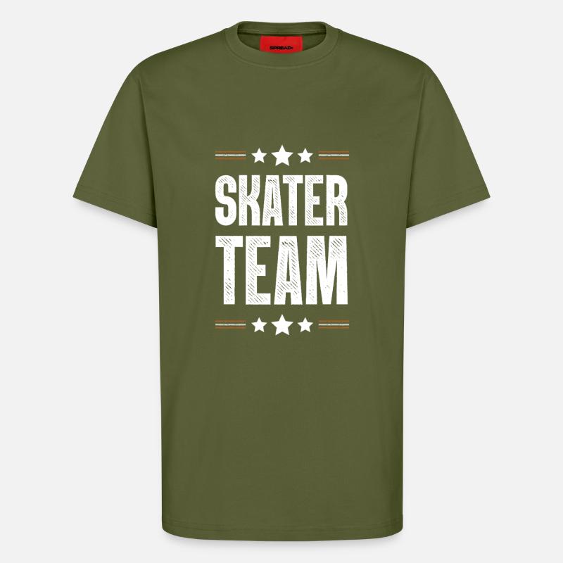 Skater Team - T-Shirt - made by SPREAD - MOSS GREEN