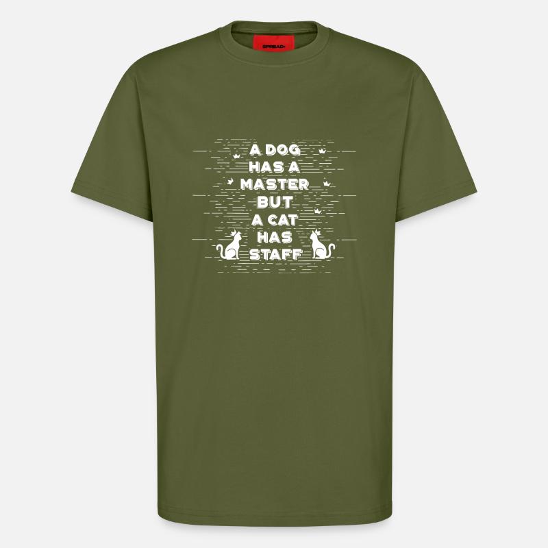 Katze - T-Shirt - made by SPREAD - MOSS GREEN