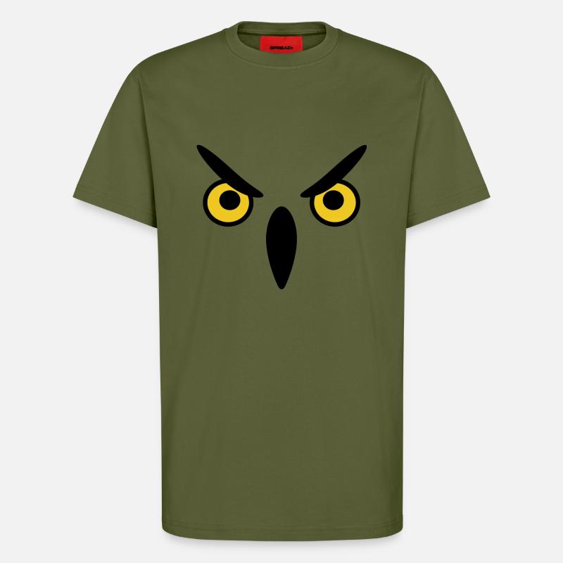 Eule eule eule - T-Shirt - made by SPREAD - MOSS GREEN