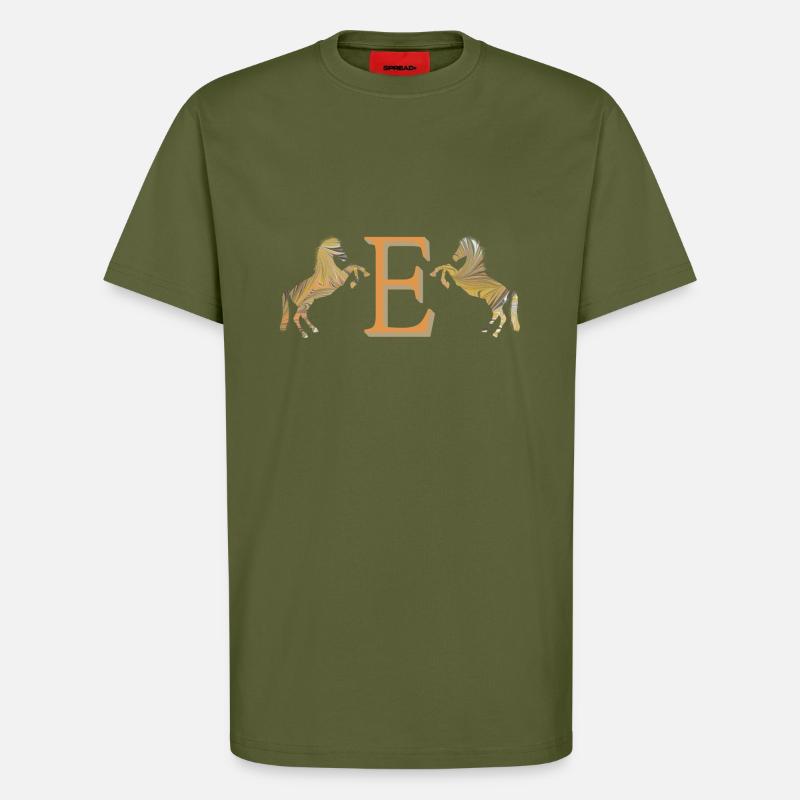 horses e 113 e - T-Shirt - made by SPREAD - MOSS GREEN