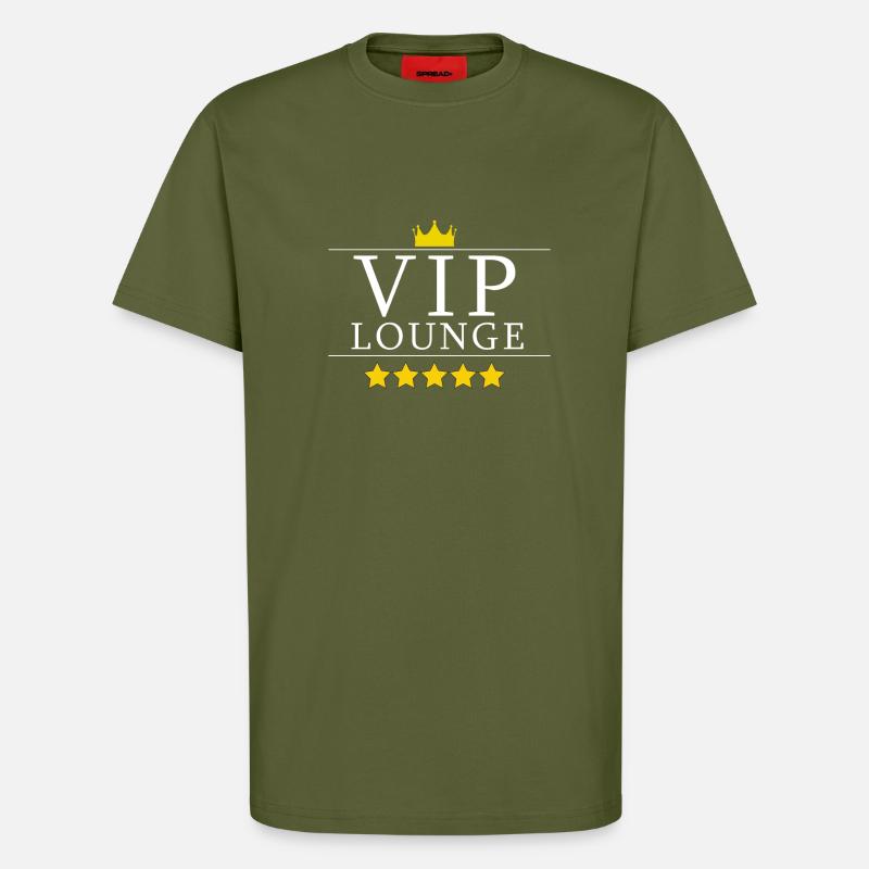VIP Lounge Design Geschenk - T-Shirt - made by SPREAD - MOSS GREEN