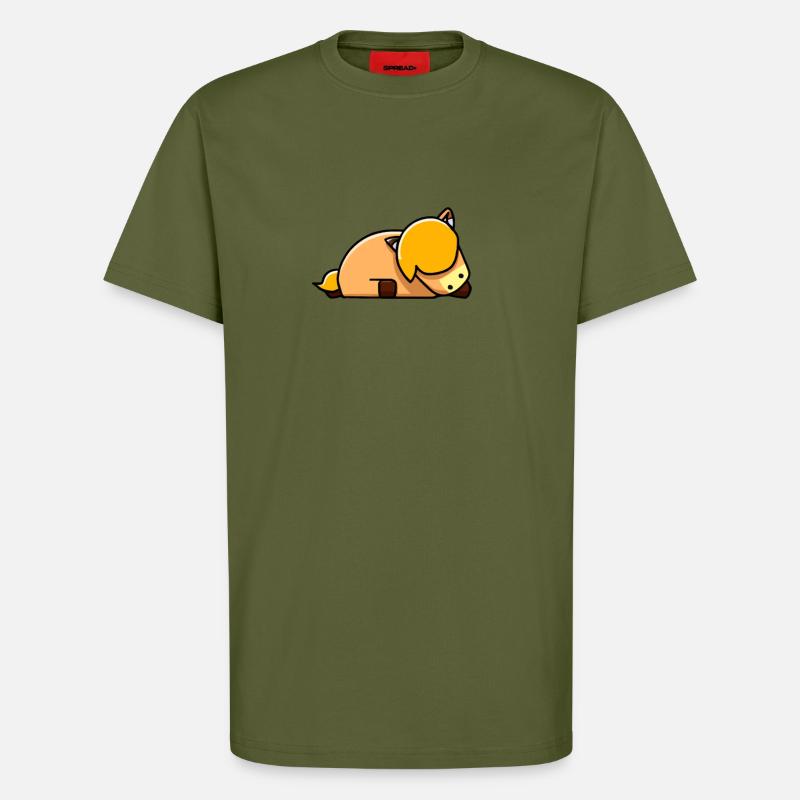 Süßes Pony Pferd Schläft - T-Shirt - made by SPREAD - MOSS GREEN