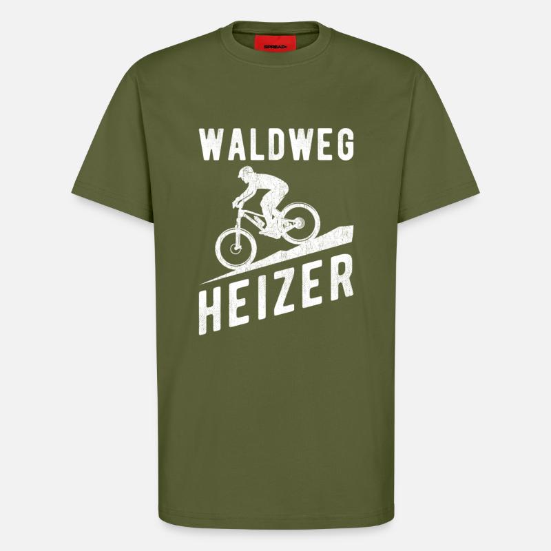 Downhill Waldweg Heizer - T-Shirt - made by SPREAD - MOSS GREEN