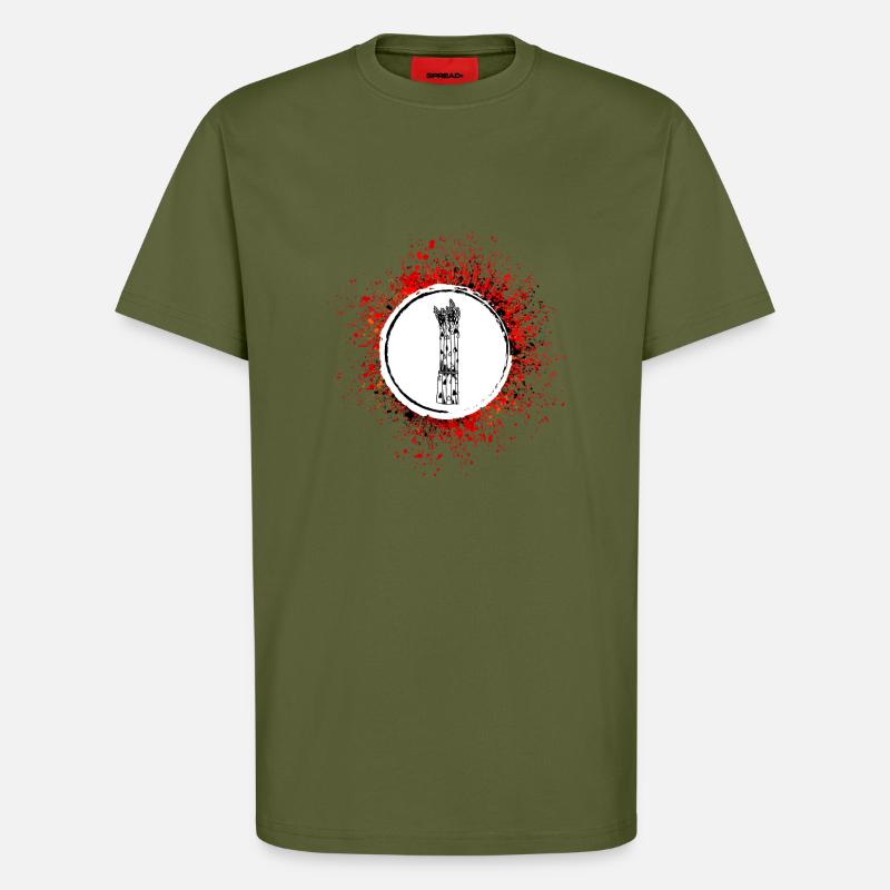 Spargel icon - T-Shirt - made by SPREAD - MOSS GREEN