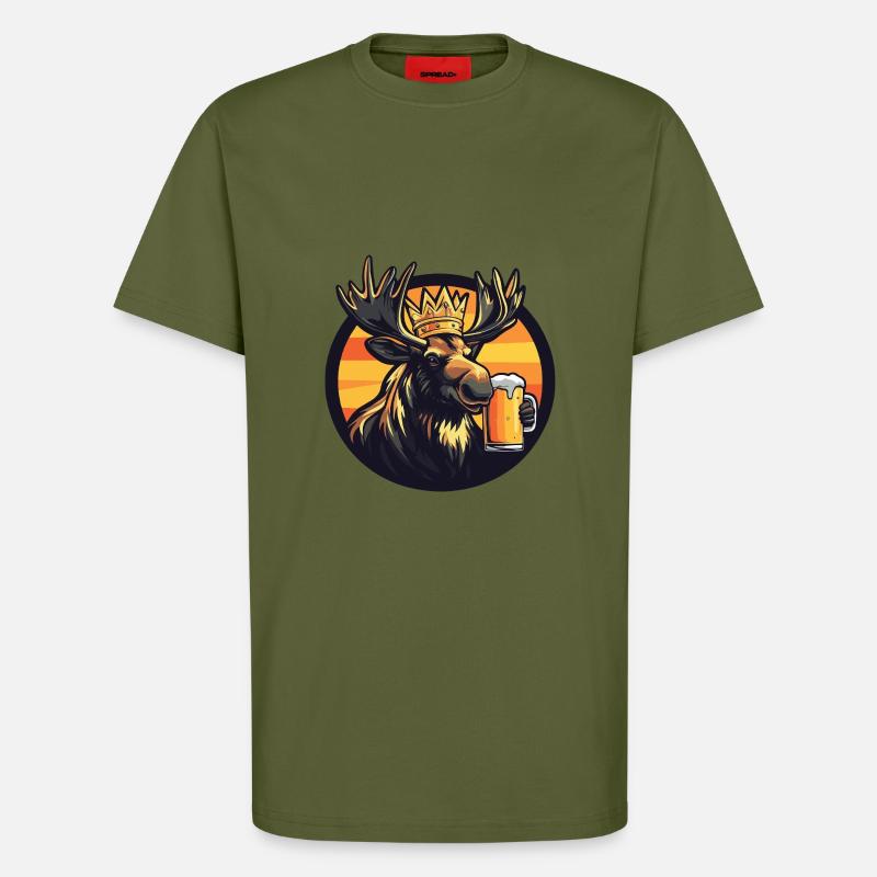 Elch Bier - T-Shirt - made by SPREAD - MOSS GREEN