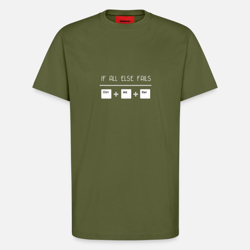 Undo Ctrl + Alt + Del - T-Shirt - made by SPREAD - MOSS GREEN