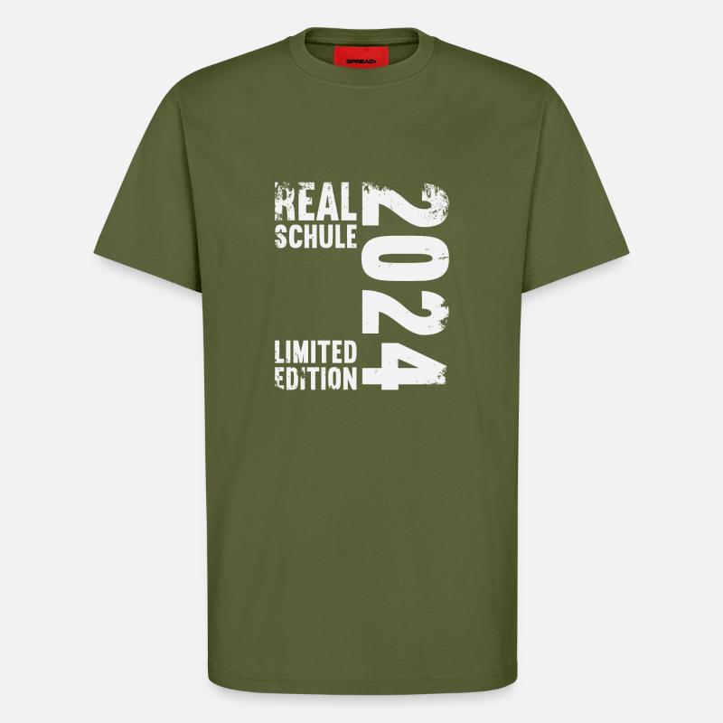 Lycée Jeunes Filles Lycée 2024 - T-shirt bio décontracté fabriqué en UE - MOSS GREEN