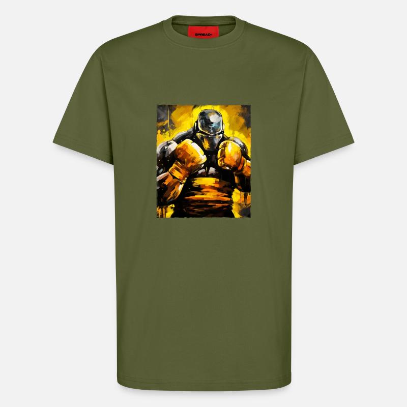 Ritter Boxer Boxes - T-Shirt - made by SPREAD - MOSS GREEN