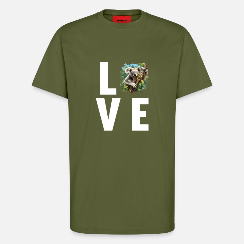 Koalas Koala - T-Shirt - made by SPREAD - MOSS GREEN
