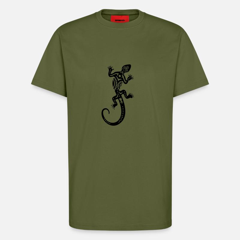 Eidechse - T-Shirt - made by SPREAD - MOSS GREEN