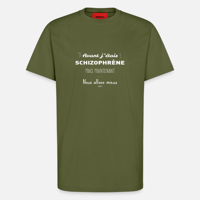 Schizophrene - T-Shirt - made by SPREAD - MOSS GREEN
