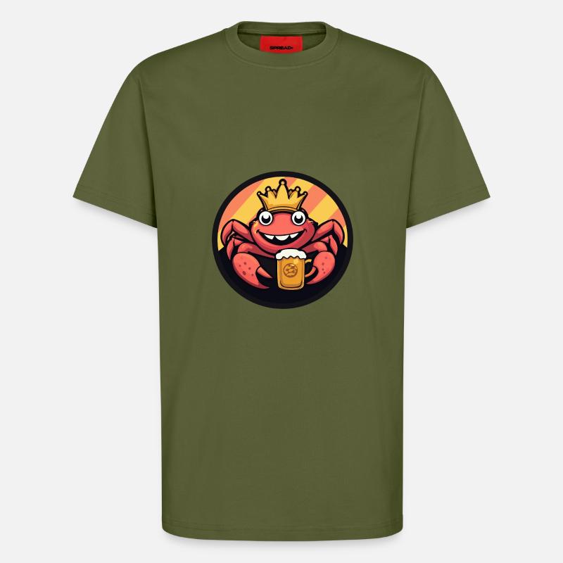 Crab Crab Beer - T-Shirt - made by SPREAD - MOSS GREEN