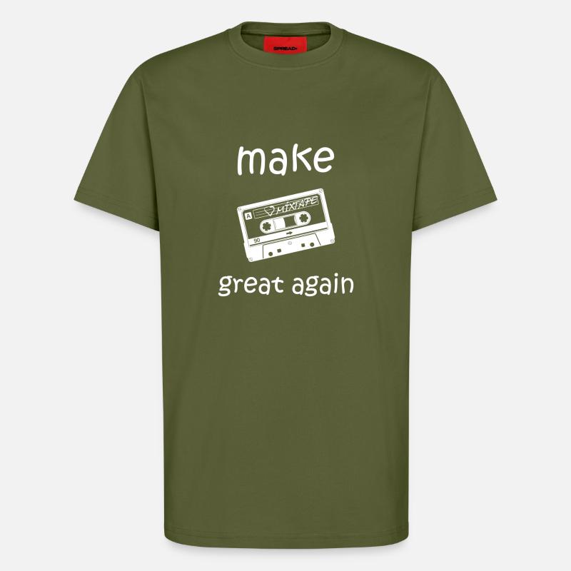 make kasette great again - T-Shirt - made by SPREAD - MOSS GREEN