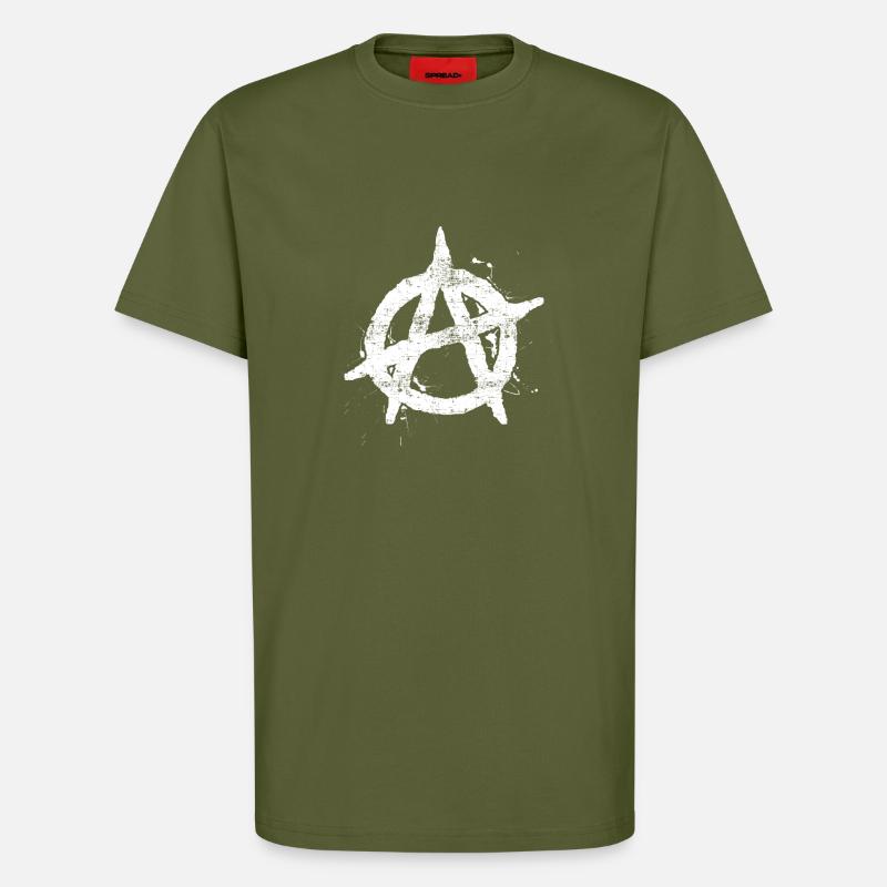 Anarchy Cool - T-Shirt - made by SPREAD - MOSS GREEN