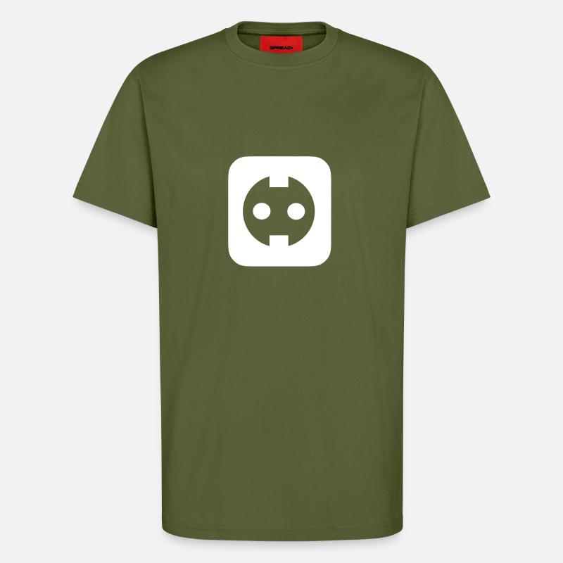 Steckdose - T-Shirt - made by SPREAD - MOSS GREEN