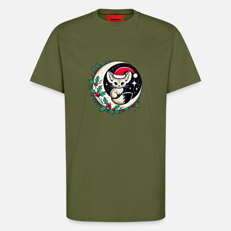 Fennec Fox - T-Shirt - made by SPREAD - MOSS GREEN