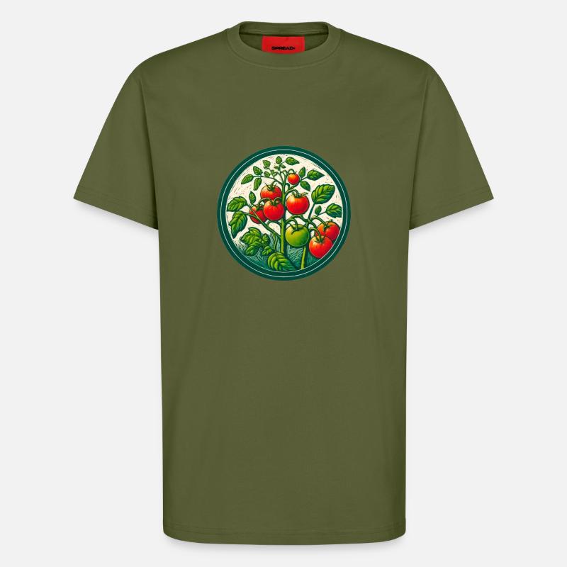 Gärtner Tomaten - T-Shirt - made by SPREAD - MOSS GREEN