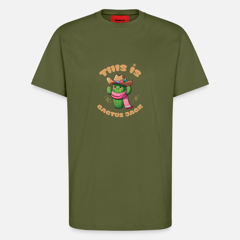 This is Cactus Jack - T-Shirt - made by SPREAD - MOSS GREEN