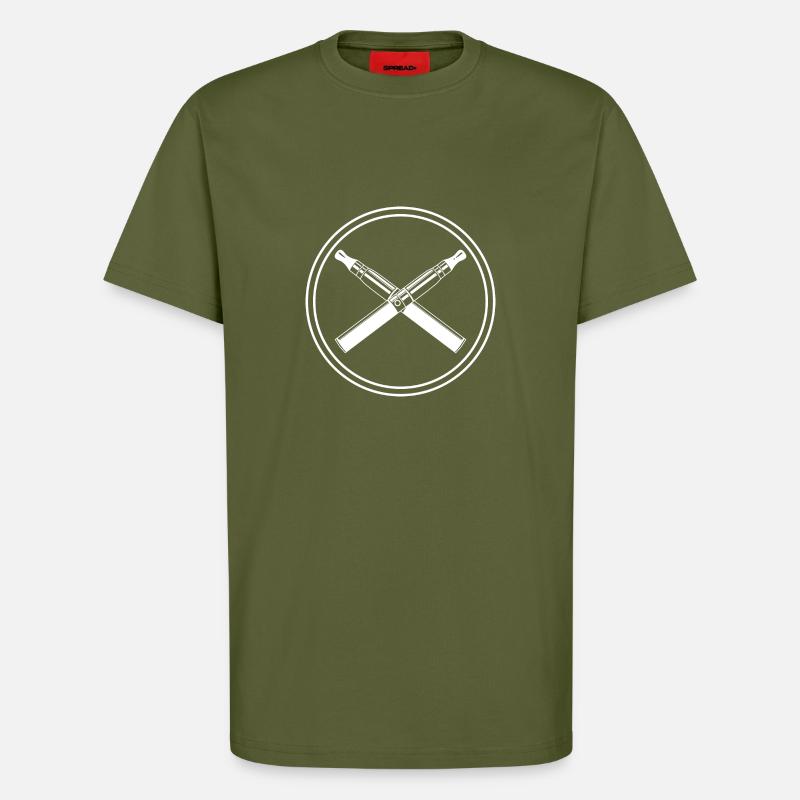E-Zigarette Silhouette - T-Shirt - made by SPREAD - MOSS GREEN