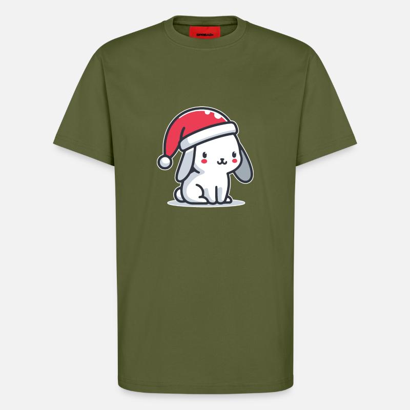 Weihnachten Hase - T-Shirt - made by SPREAD - MOSS GREEN