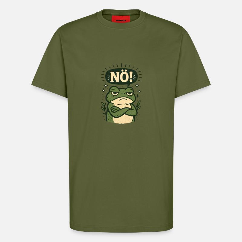Statement Nö Frosch Einfach Nein - T-Shirt - made by SPREAD - MOSS GREEN