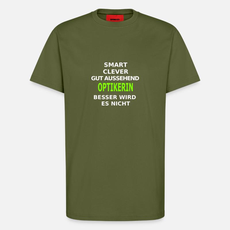 optikerin - T-Shirt - made by SPREAD - MOSS GREEN
