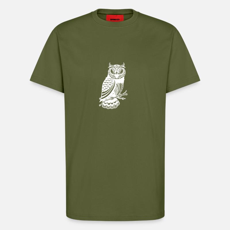 Hübsche Eule - T-Shirt - made by SPREAD - MOSS GREEN